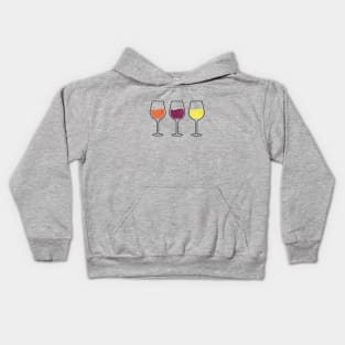 Minimalist Drink Cocktail Wine Triple Kids Hoodie